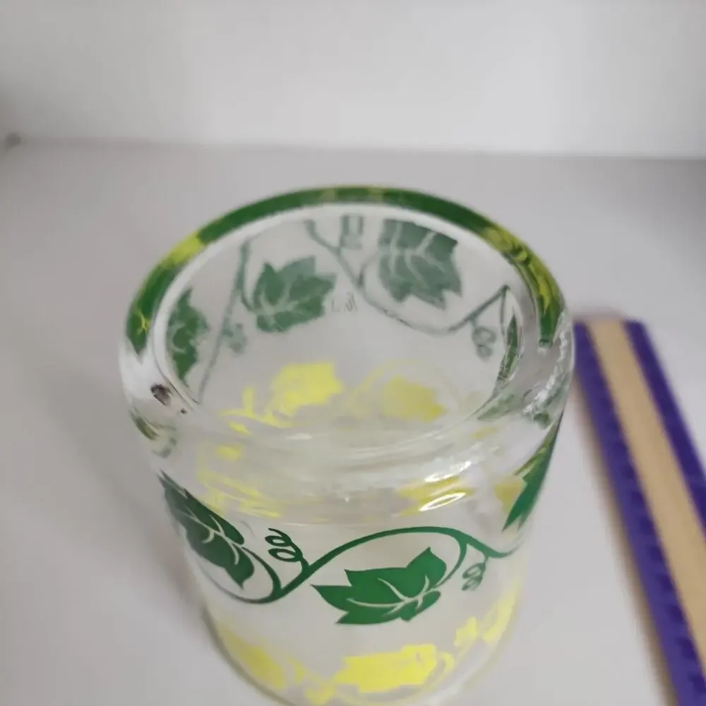 VTG Hazel Atlas Glass Sour Cream 4